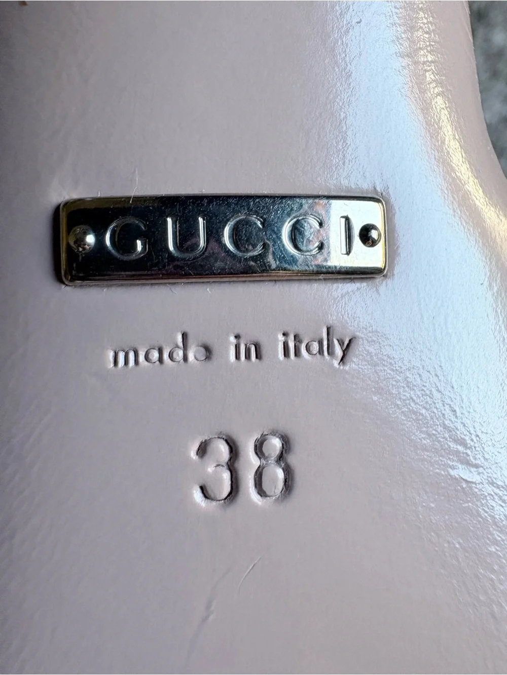 Gucci cream leather